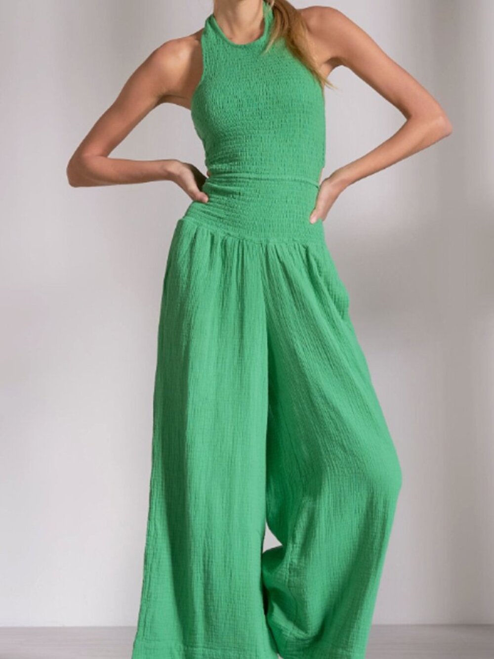 Elan Green Jumpsuit